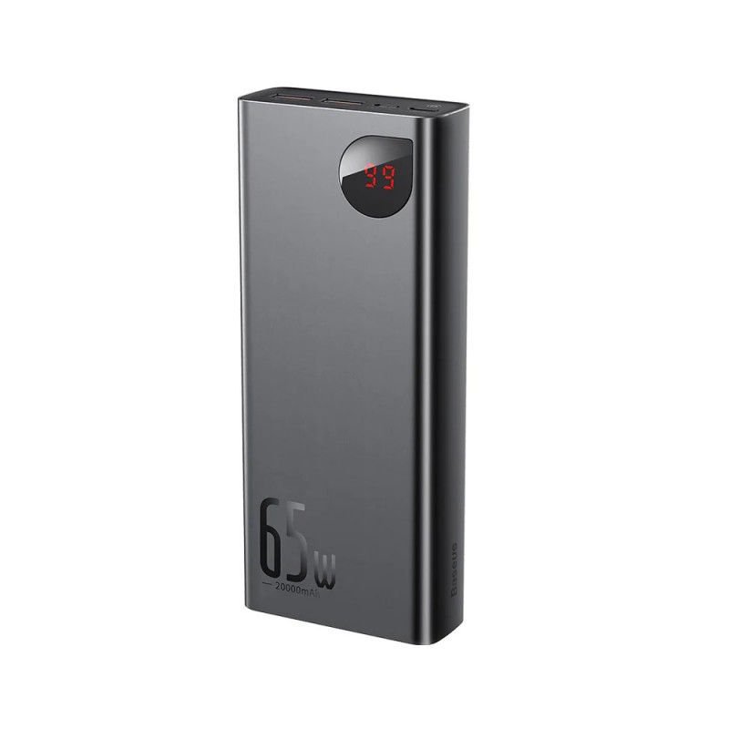 Portabla batterier - Baseus powerbank 20 000 mAh 65 Watt som kan ladda bärbara datorer