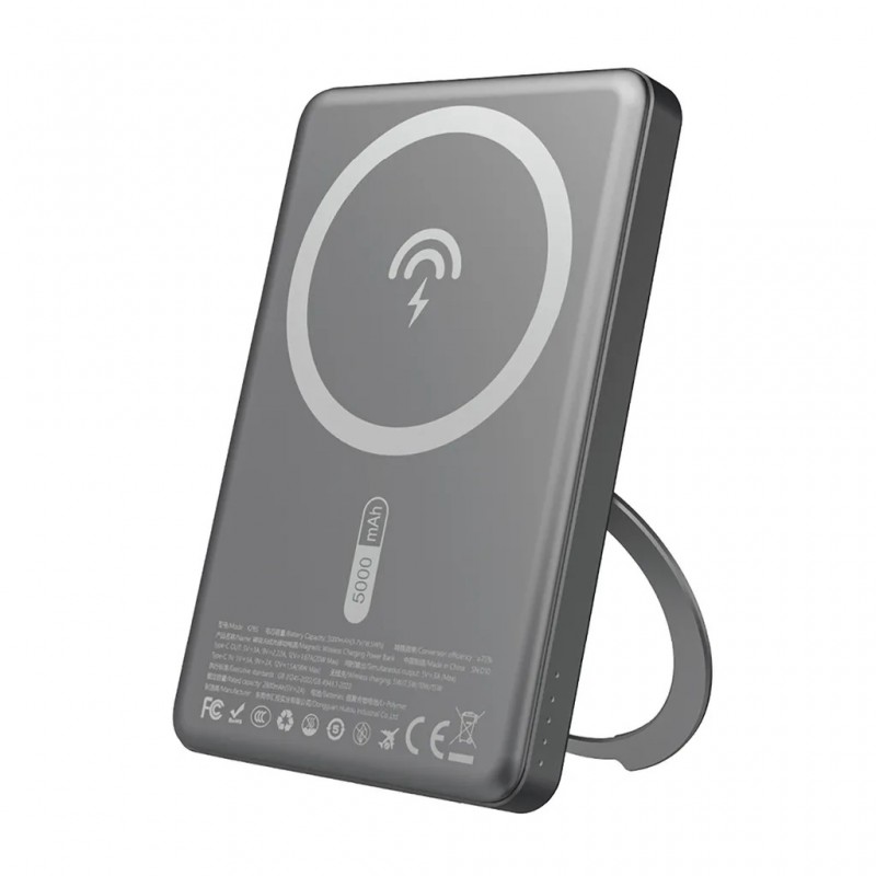 Portabla batterier - Dudao powerbank 5000 mAh med stöd för trådlös laddning MagSafe