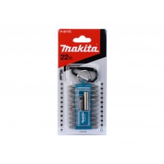 Borrmaskin & skruvdragare - Makita bitsset i 22 delar i kompakt format med karbinhake