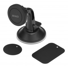 Mobilhållare - Deltaco magnetisk mobilhållare med sugpropp för bilen