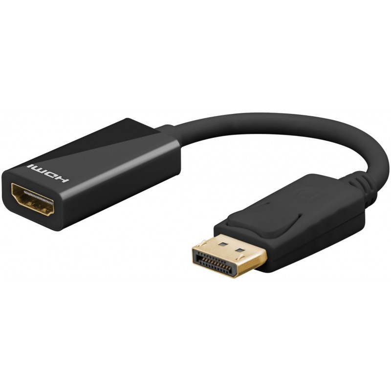 Skärmkabel & skärmadapter - Goobay DisplayPort till HDMI-adapter med stöd för 4K i 60 Hz