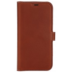 Essentials 2-i-1 plånboksfodral till iPhone 13/14/15 i äkta läder