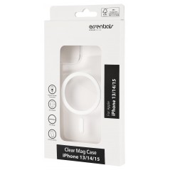Fodral och skal - Essentials Clear Mag Case skyddande skal till iPhone 13/14/15 med MagSafe-stöd