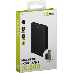 Portabla batterier - Goobay powerbank 20W, 10000 mAh med 15W trådlös laddning, MagSafe