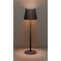 Utomhusbelysning - Laddningsbar varmvit bordslampa för inom- och utomhusbruk, dimbar (svart/vit)