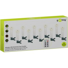 Julsaker och julpynt - Goobay trådlös julgransbelysning med 10st LED-lampor inkl batterier