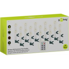 Julsaker och julpynt - Goobay trådlös julgransbelysning med 20st LED-lampor
