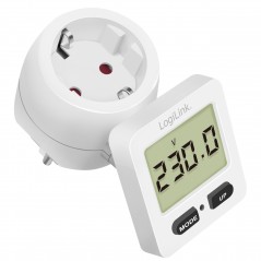 El & kablar - LogiLink energimätare med kostnadsberäkning, roterbar display