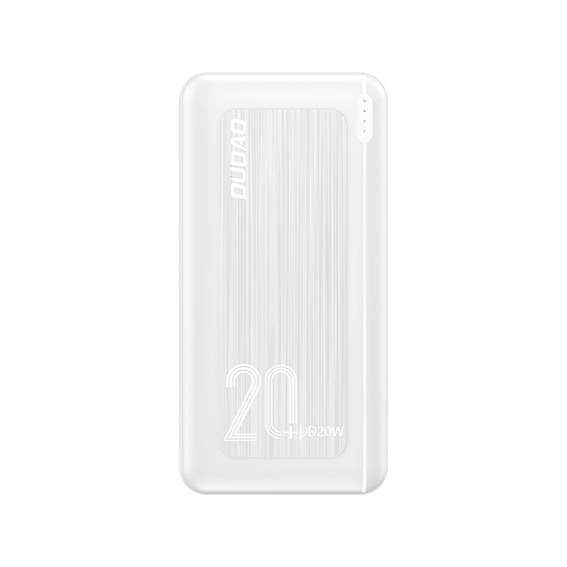 Portabla batterier - Dudao powerbank 20 000 mAh med 2x USB-A och 1x USB-C med stöd för 20W