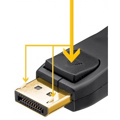DisplayPort-kabel DP 2.0/2.1 40 Gbit/s med stöd för 8K i 120 Hz/4K i 240 Hz Skärmkabel & skärmadapter - DisplayPort-kabel DP 2.0/2.1 40 Gbit/s med stöd för 8K i 120 Hz/4K i 240 Hz