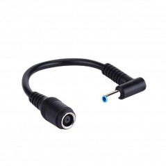 Vinklad HP konverteringskabel HP BlackTip 7.4x5.0 mm till HP Bluetip 4.5x3.0 mm max 230W