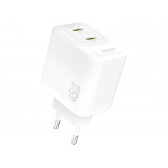Dudao 45 Watt AC-adapter väggladdare med 2x USB-C