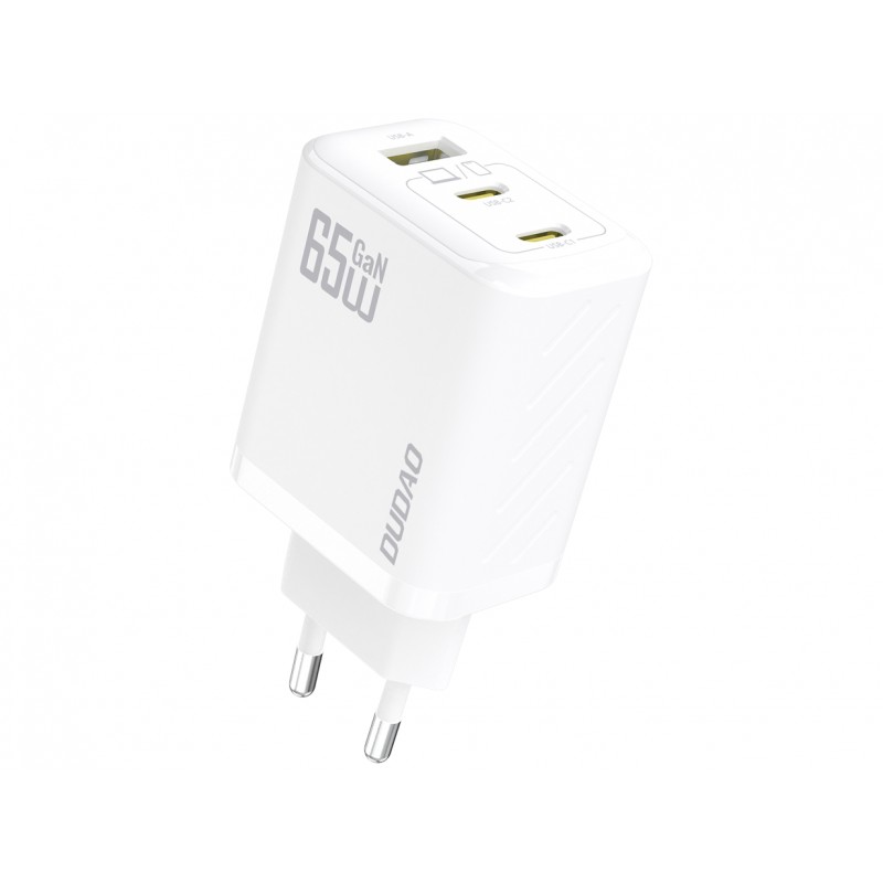 Väggladdare mobiltelefon - Dudao 65 Watt AC-adapter väggladdare med 2x USB-C och 1x USB