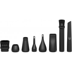 Tryckluft för rengöring - Goobay batteridriven handhållen dammblåsare 180W med 8 munstycken