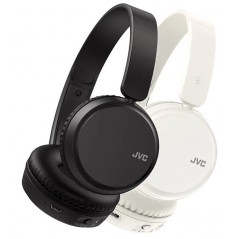 JVC on-ear trådlösa Bluetooth-hörlurar och headset (svarta/vita)