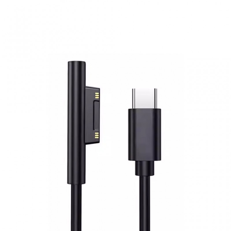 Microsoft Surface laddare - USB-C 100W laddkabel för Microsoft Surface Pro 4, 5, 6, 7, 8, 9 och X