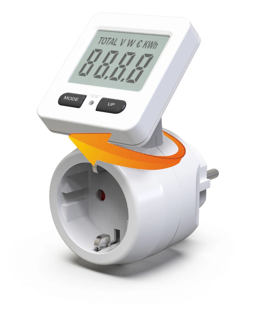 Nordic Quality energimätare med kostnadsberäkning och roterbar display