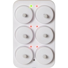 LED-ljus - 6-pack med laddningsbara LED-värmeljus inklusive batteriladdare