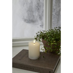 LED-ljus 12.5 cm med äkta vax och realistisk låga