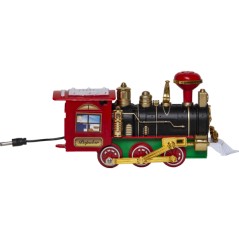 Julsaker och julpynt - Leksakståg med tomte för julgranen