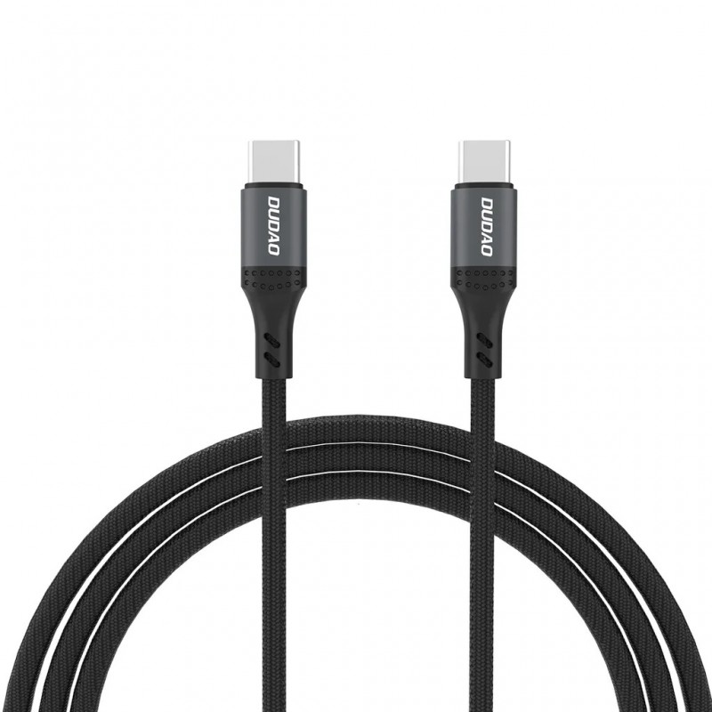 Kablar & adaptrar - Dudao flätad USB-C till USB-C-kabel 1.2 meter 60W