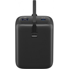 Portabla batterier - Goobay powerbank 20000 mAh 30W med inbyggd USB-C-kabel och 1x USB-C, 1x USB