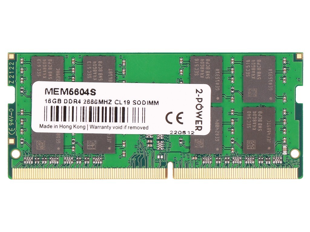 2Power 16GB RAM-minne DDR4 SO-DIMM (2666MHz) till laptop