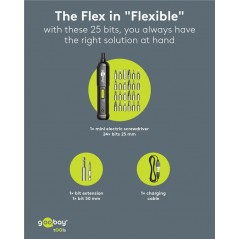 Borrmaskin & skruvdragare - Goobay batteridriven skruvdragare med 24 bits