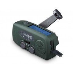 Andersson AM/FM vevradio med solceller och LED-ficklampa