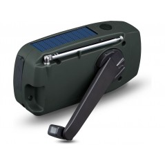 Radio & stereo - Andersson AM/FM vevradio med solceller och LED-ficklampa