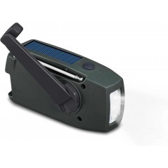 Radio & stereo - Andersson AM/FM vevradio med solceller och LED-ficklampa