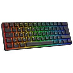 Bakgrundsbelyst tangentbord gaming - Deltaco superkompakt 60% mekaniskt gamingtangentbord med RGB-belysning