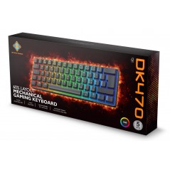 Bakgrundsbelyst tangentbord gaming - Deltaco superkompakt 60% mekaniskt gamingtangentbord med RGB-belysning