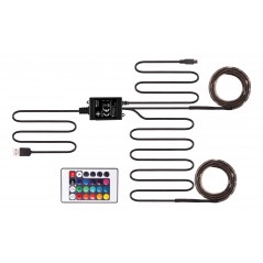 Deltaco Gaming LED-list med 12 färgers belysning 2st x 50 cm