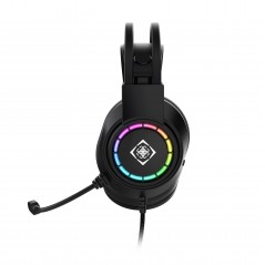 USB-gamingheadset till PC - Deltaco gamingheadset med USB-anslutning och RGB för PC/Mac/PS4/PS5
