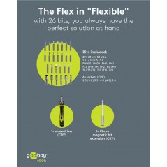 Skruvmejsel & mejselset - Goobay skruvmejselset och bitsset med 26 delar