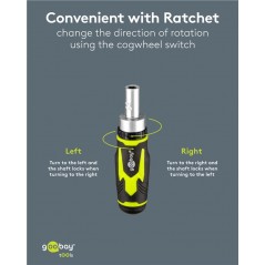 Skruvmejsel & mejselset - Goobay skruvmejselset och bitsset med 43 delar