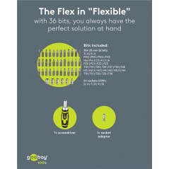 Skruvmejsel & mejselset - Goobay skruvmejselset och bitsset med 43 delar