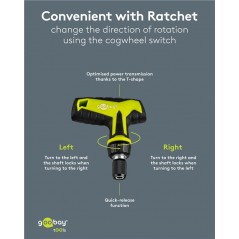 Skruvmejsel & mejselset - Goobay ergonomiskt skruvmejselset och bitsset med 30 delar