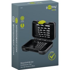 Borrmaskin & skruvdragare - Goobay borrset med 15 delar för trä