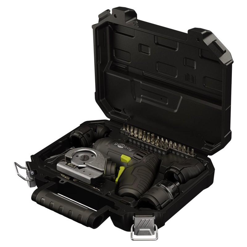 Borrmaskin & skruvdragare - Goobay batteridriven skruvdragare 4-i-1 med 28 bits