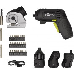 Borrmaskin & skruvdragare - Goobay batteridriven skruvdragare 4-i-1 med 28 bits