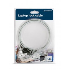 Gembird vajerlås till laptop med 1.8 meters vajer