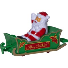 Julsaker och julpynt - Leksakståg med tomte för julgranen (fyndvara)