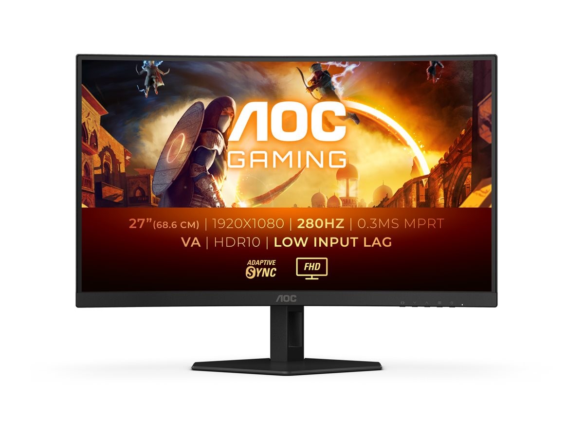 AOC C27G4ZXE 27" välvd gamingskärm med 280 Hz och VA-Panel