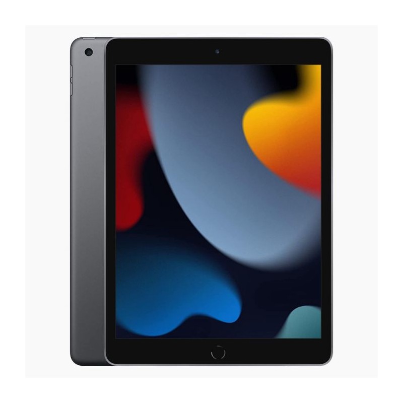 iPad (Apple) - iPad 2021 (9th Gen) 10.2" 64GB Wi-Fi Space Gray (beg med intryckt hemknapp)