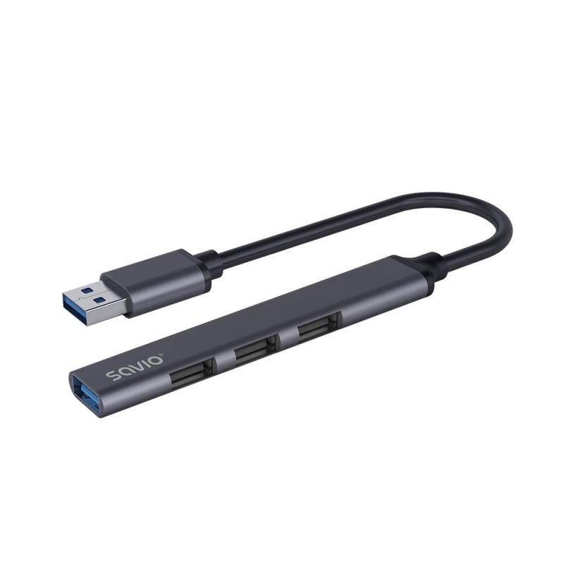 USB-hubb - Savio USB-hubb med 1x USB 3.0 och 3x USB 2.0
