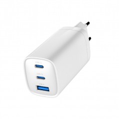 Gembird 65 Watt GaN AC-adapter väggladdare med 2x USB-C och 1x USB