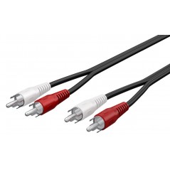 Goobay ljudkabel 2x RCA hane till hane