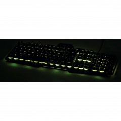 Bakgrundsbelyst tangentbord gaming - Urage gamingtangentbord i metall med RGB-bakgrundsbelysning